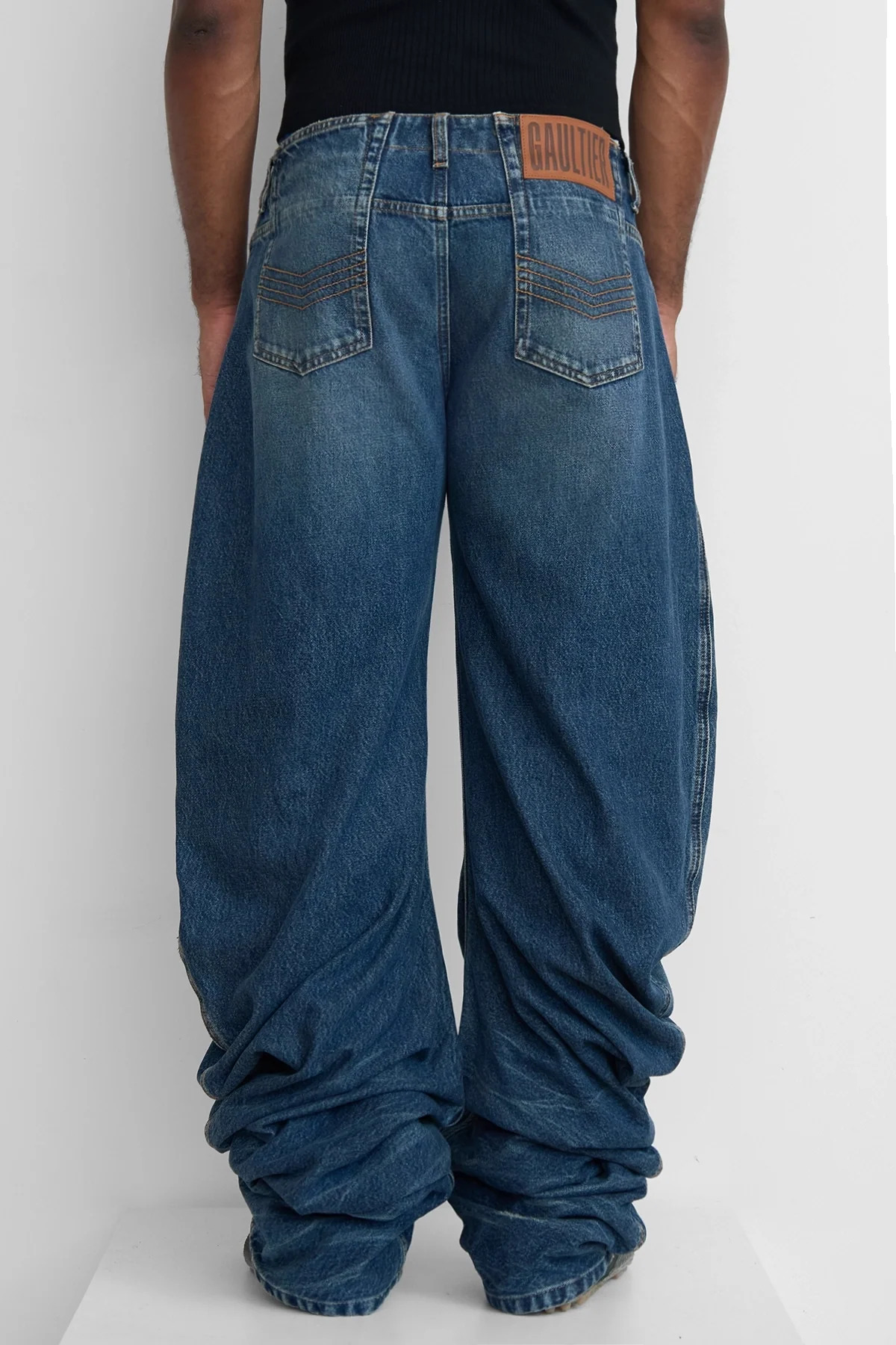 Jean Paul Gaultier Jean With Oversize Fit Vintage Blue - 5