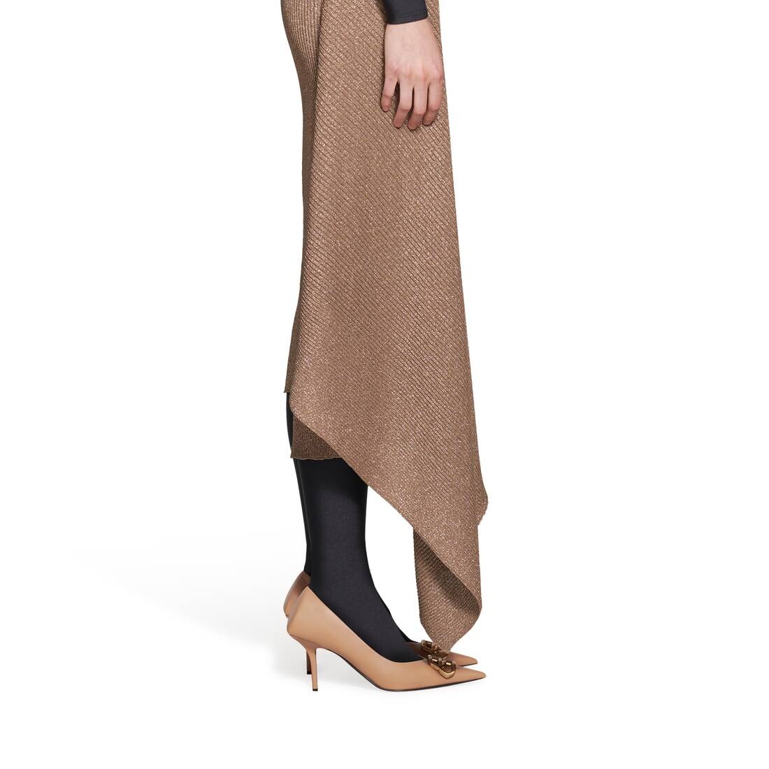 Women's Square Knife Bb 80mm Pump  in Beige - 9