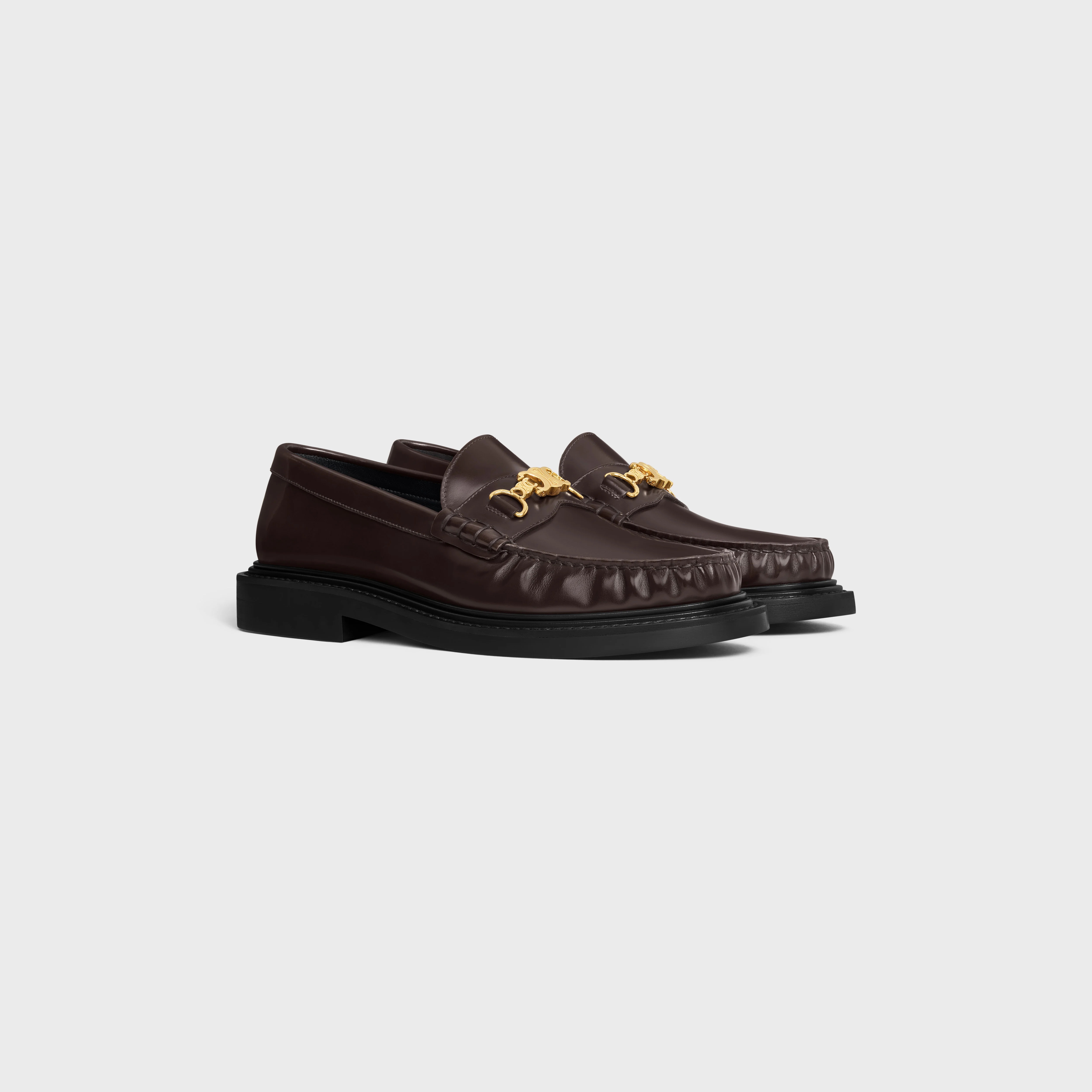 CELINE UNIVERSITÉ TRIOMPHE CHAIN LOAFFER in POLISHED BULL - 2