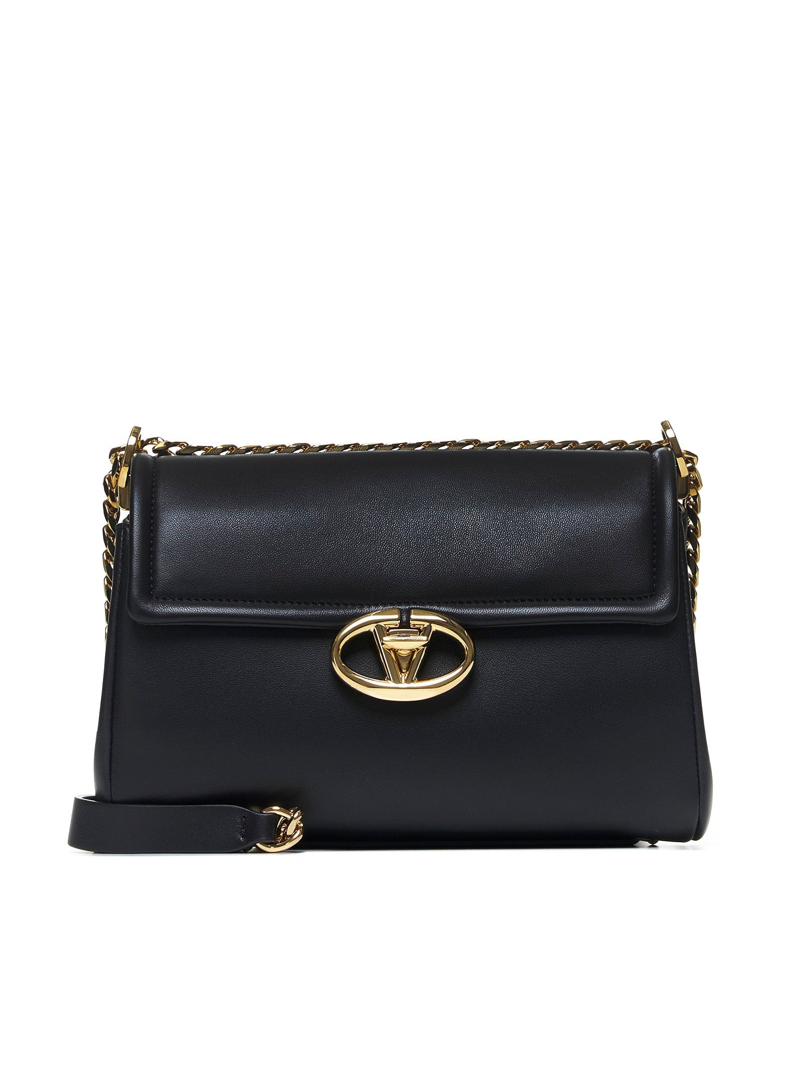 Valentino Garavani Women Vlogo The Bold Leather Medium Bag - 1
