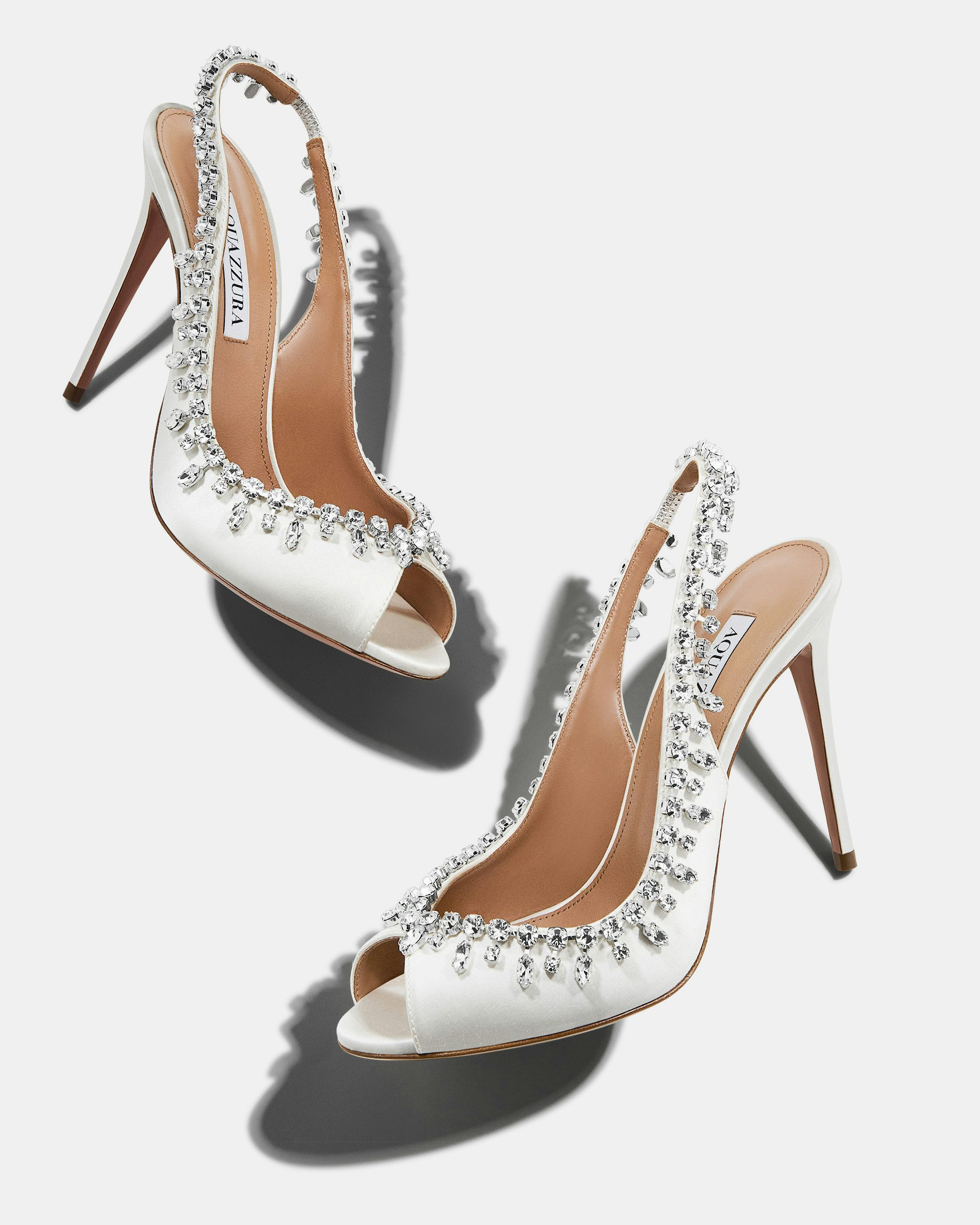 Temptation Crystal Satin Sandal 105 - 3