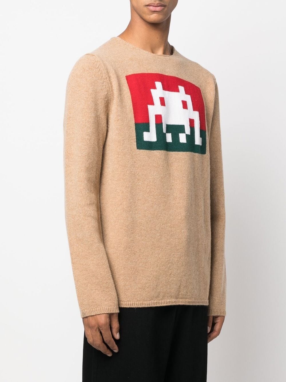 Space Invaders graphic-knit jumper - 3