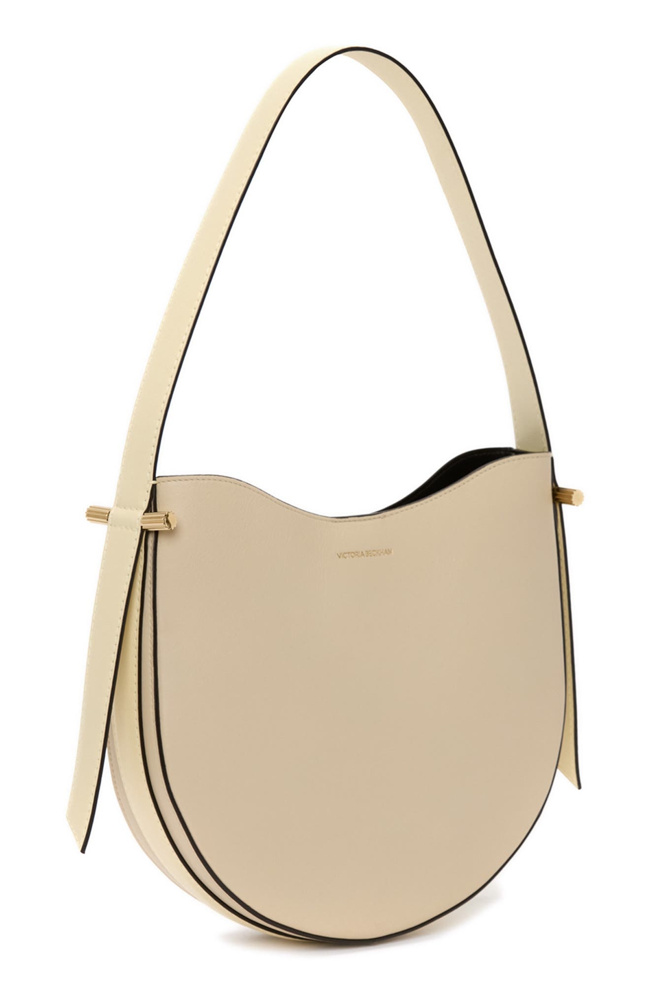 Victoria Beckham Dia Leather Hobo Bag in Ivory at Nordstrom - 3
