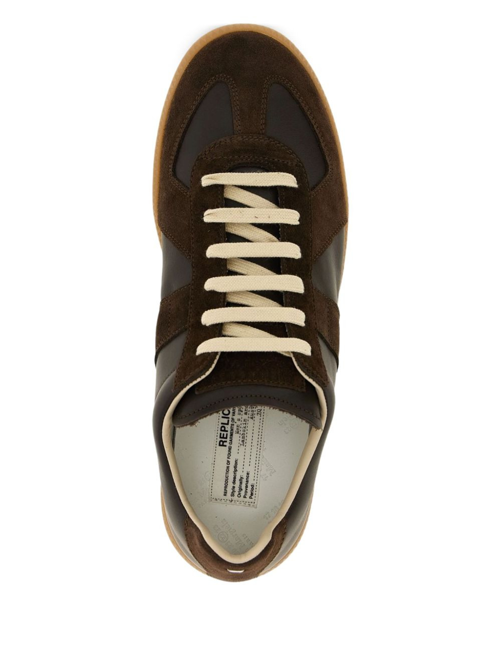 suede-panels sneakers - 4