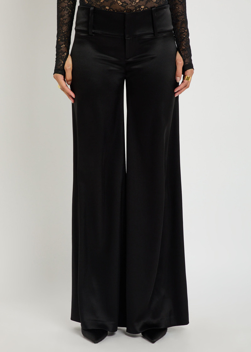 Alice + Olivia Alice + Olivia Olivia Wide-leg Satin Trousers outlook