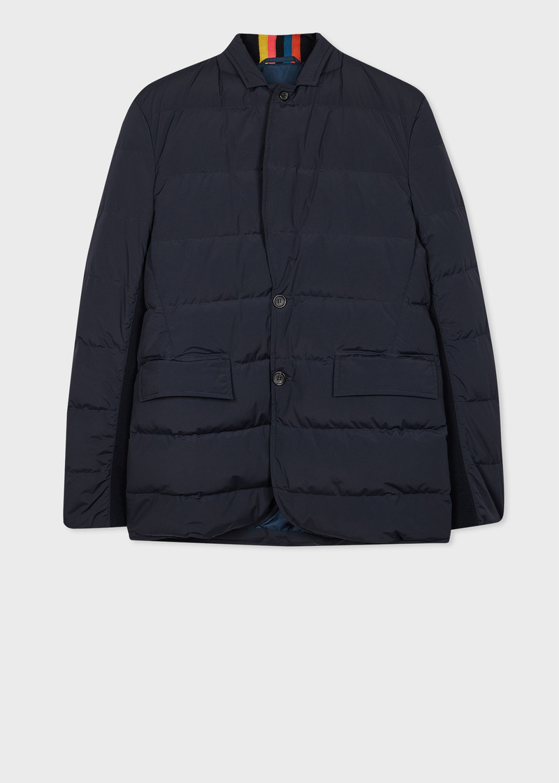 Navy Hybrid Down Jacket 1