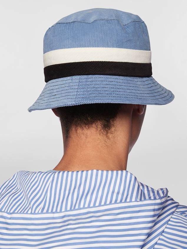 FISHERMAN HAT IN COTTON AND VELVET - 3