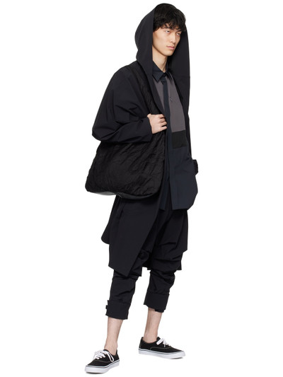 Fumito Ganryu Black Tech Robe Coat outlook