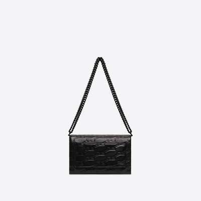 BALENCIAGA Women's Triplet Medium Bag Bb Monogram in Black outlook