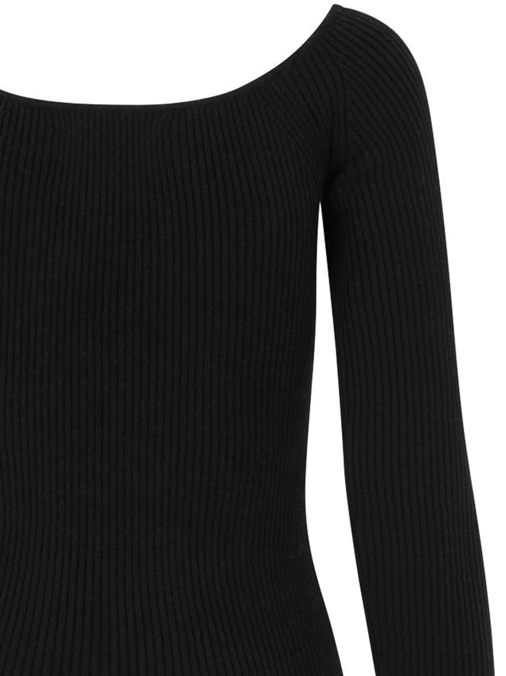 ribbed scoop-neck top - 5