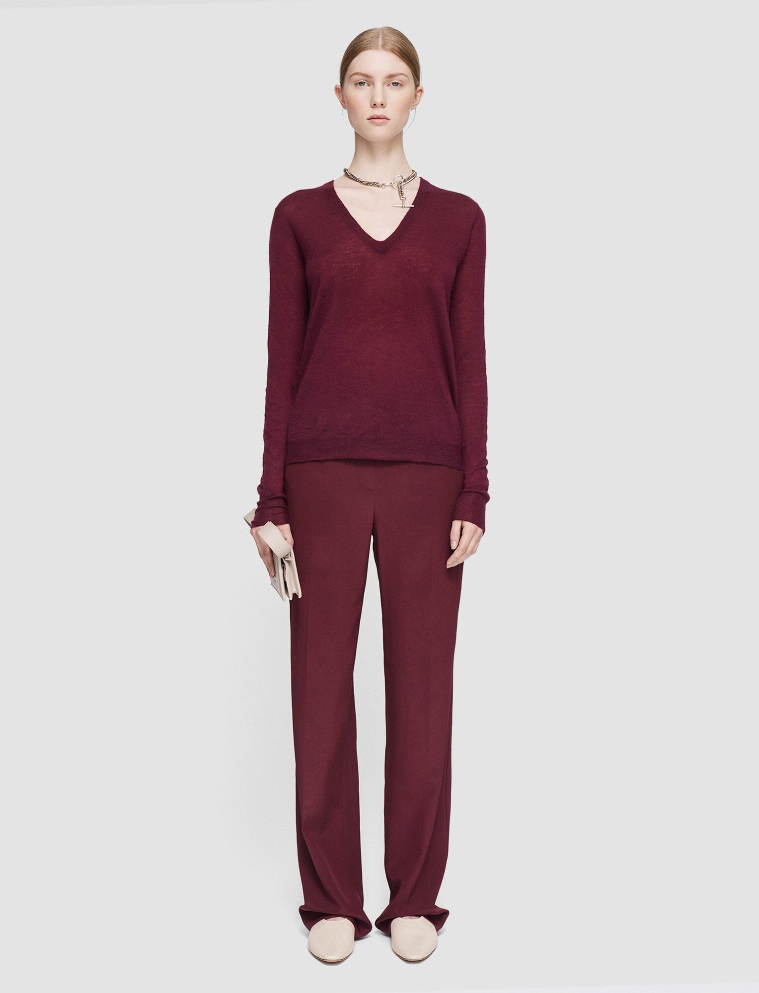 Cashair V Neck Jumper - 2