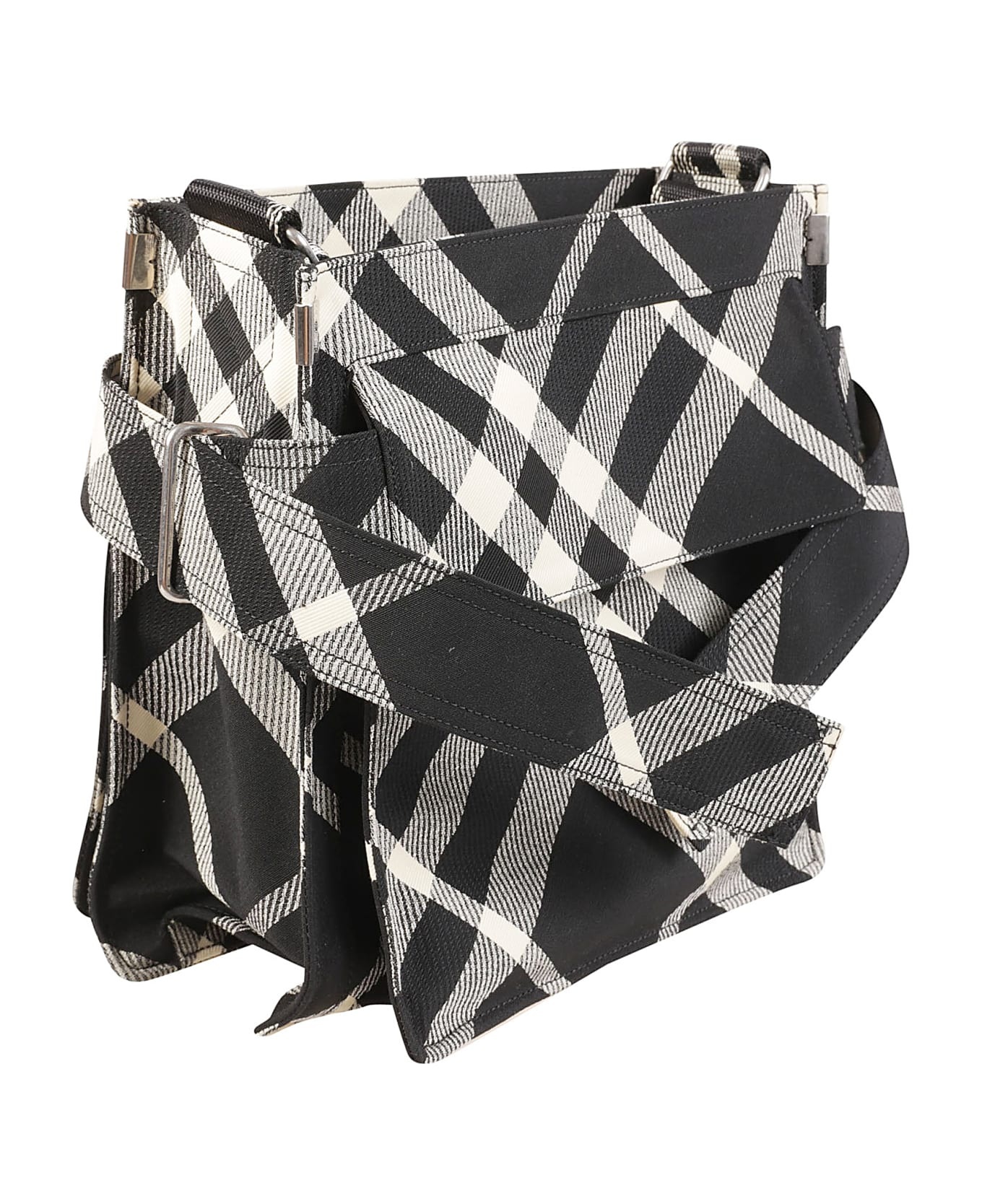 Check Ribbed Shoulder Bag - 3