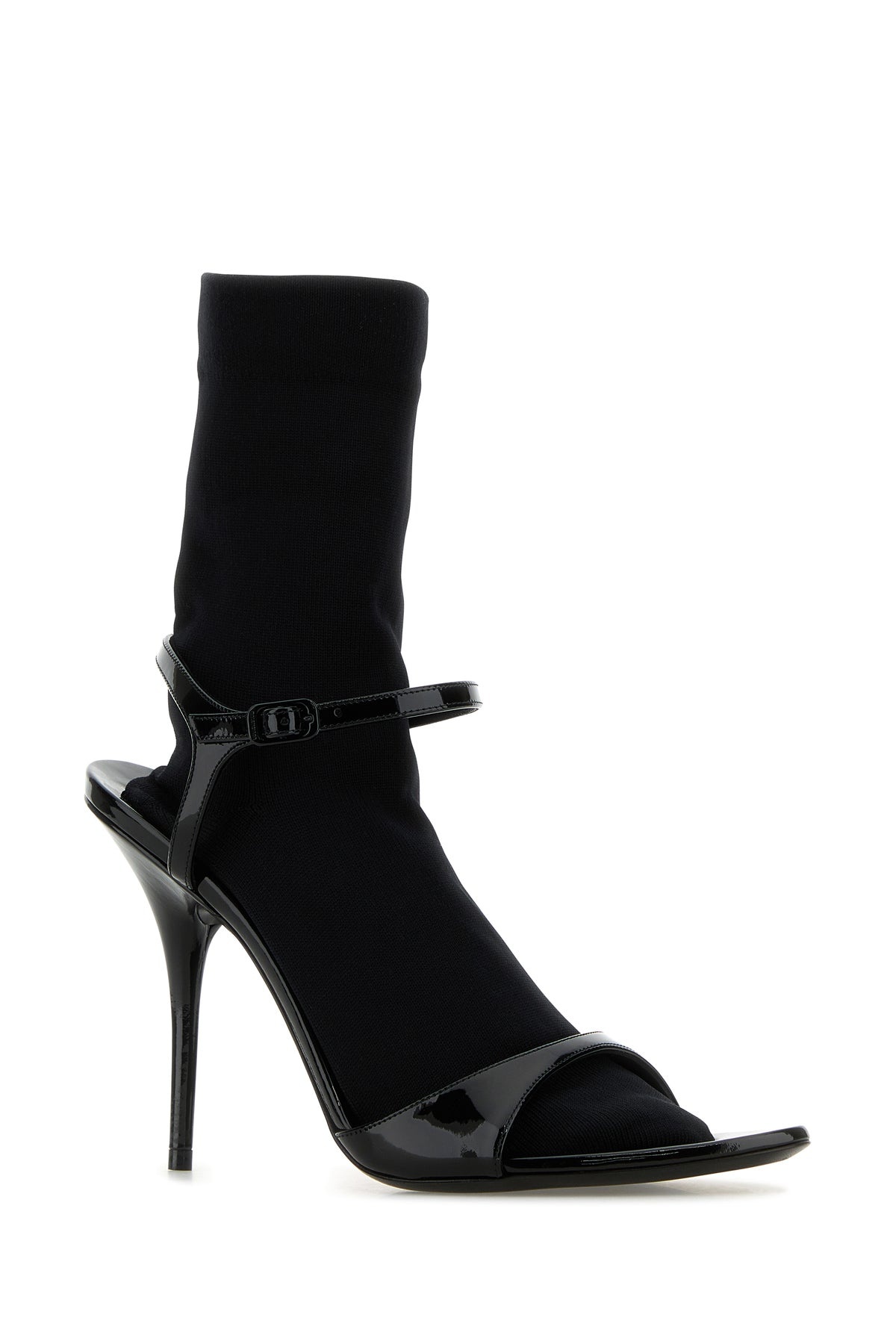 Black leather Avenue Sock sandals - 2