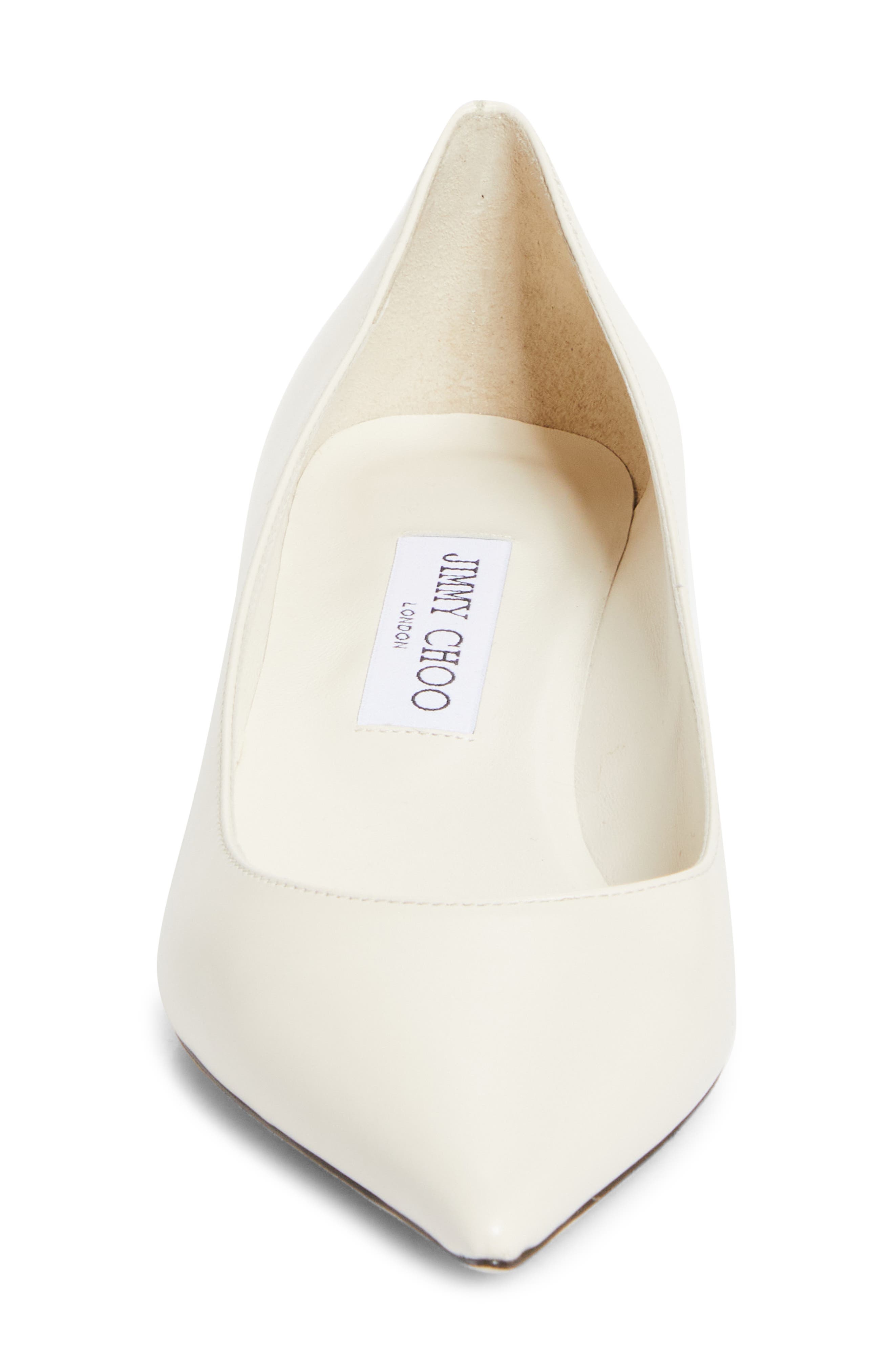 Jimmy Choo Amelia Pointed Toe Kitten Heel Pump in Latte at Nordstrom - 4