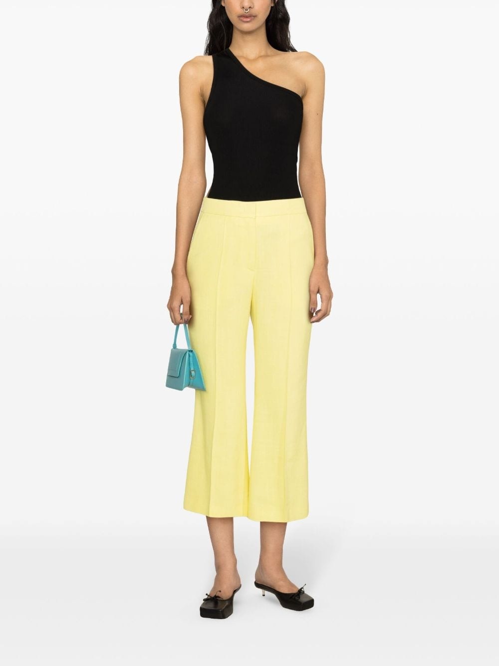 mid-rise cropped trousers - 2