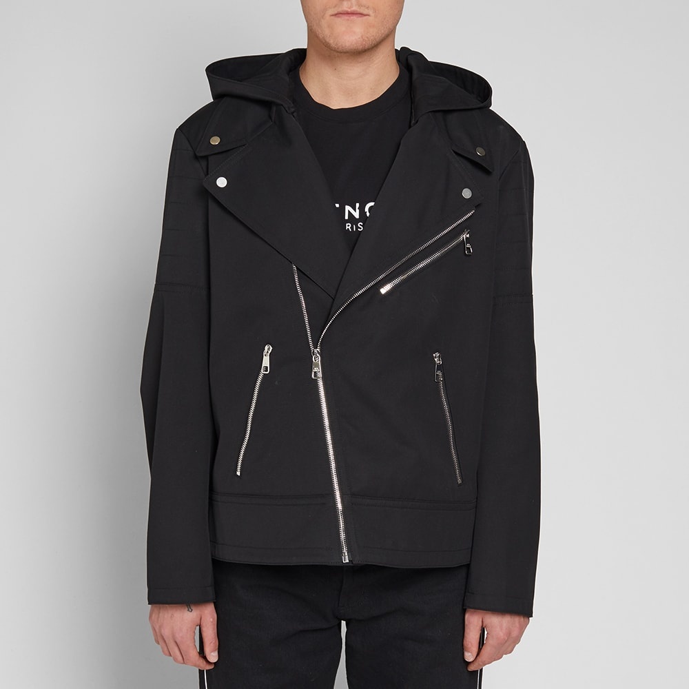 Neil Barrett Zip Hooded Biker Jacket - 7