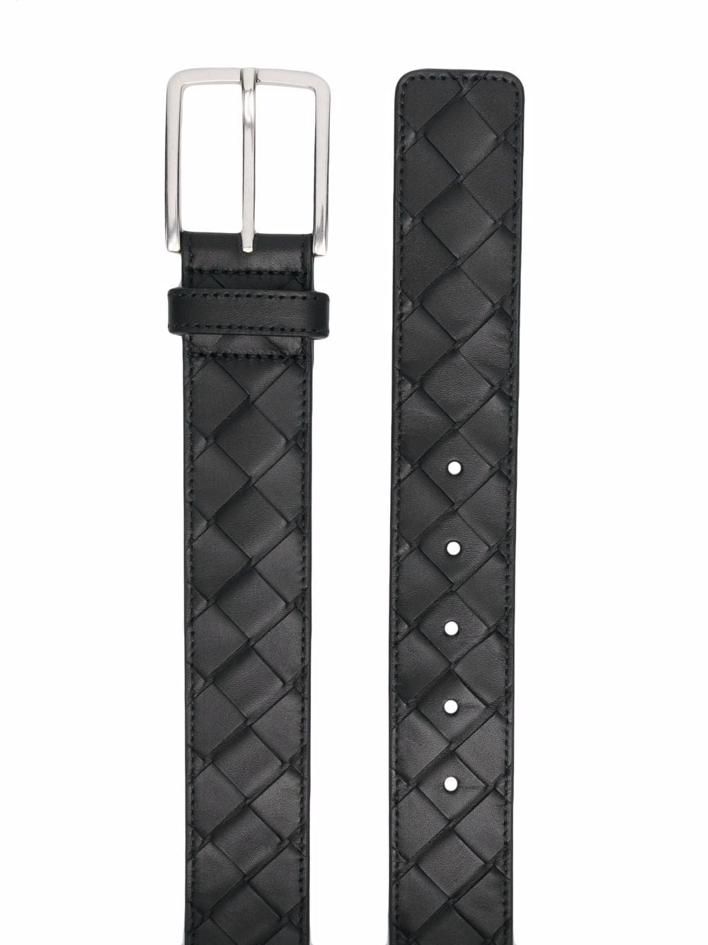 Intrecciato leather belt - 2