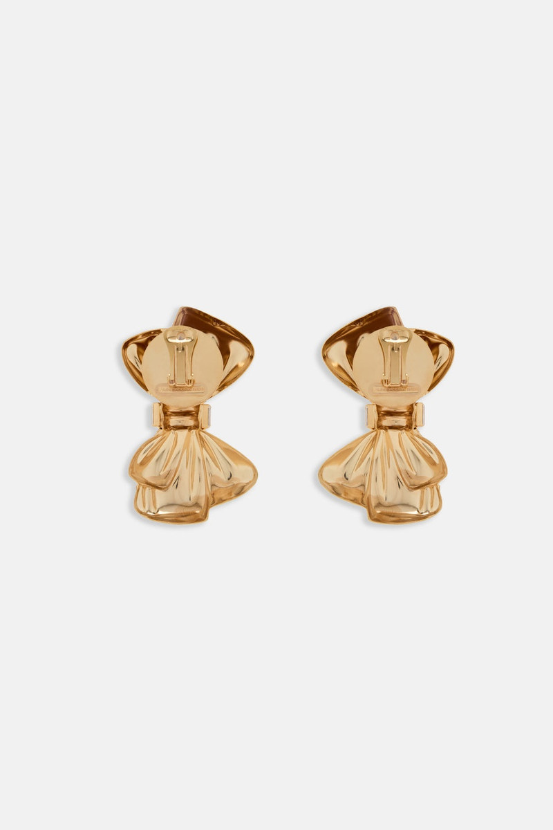 Alessandra Rich METAL BOW EARRINGS WITH CRYSTAL EMBELLISHMENT outlook