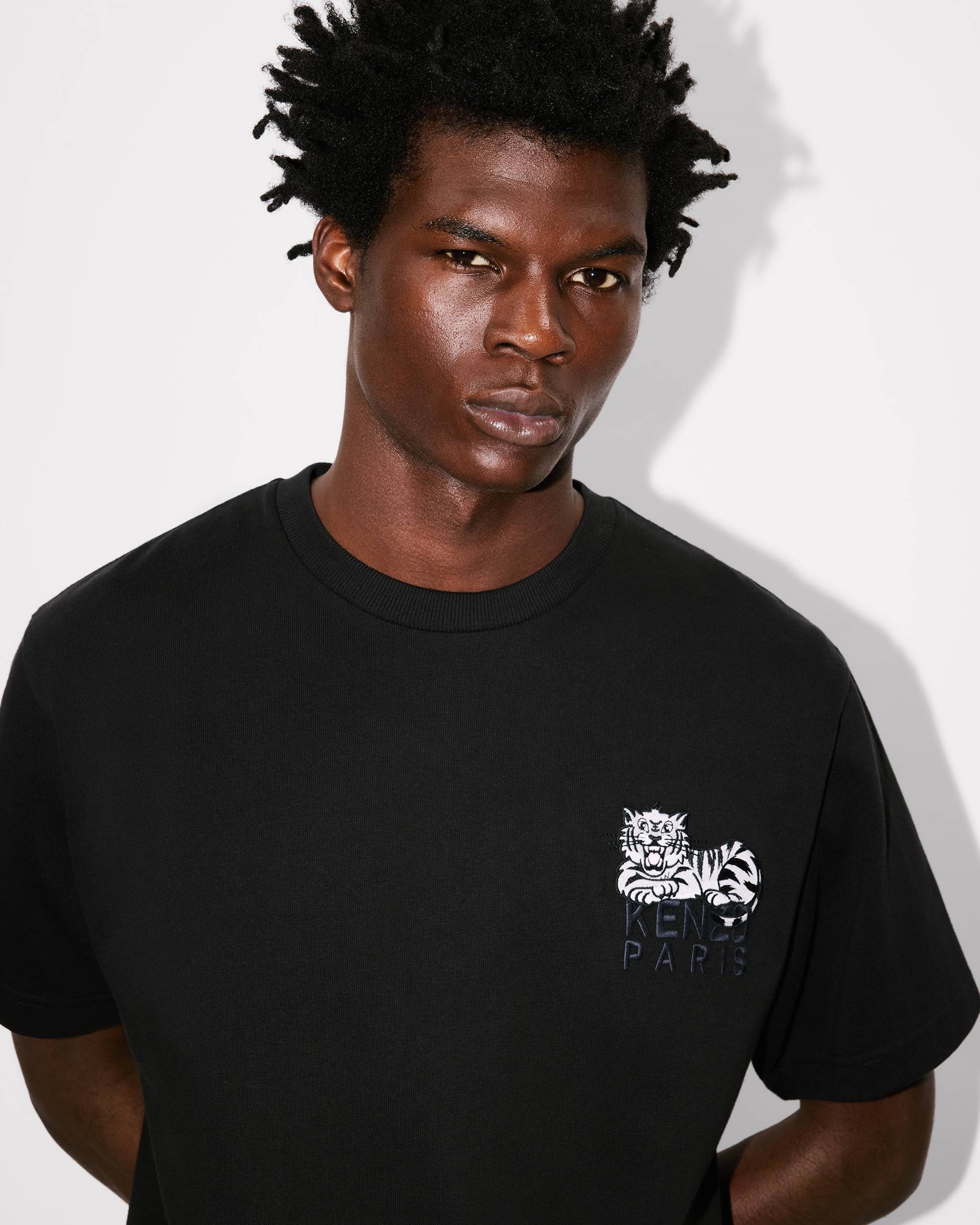 'KENZO Happy Tiger' embroidered T-shirt in cotton - 6