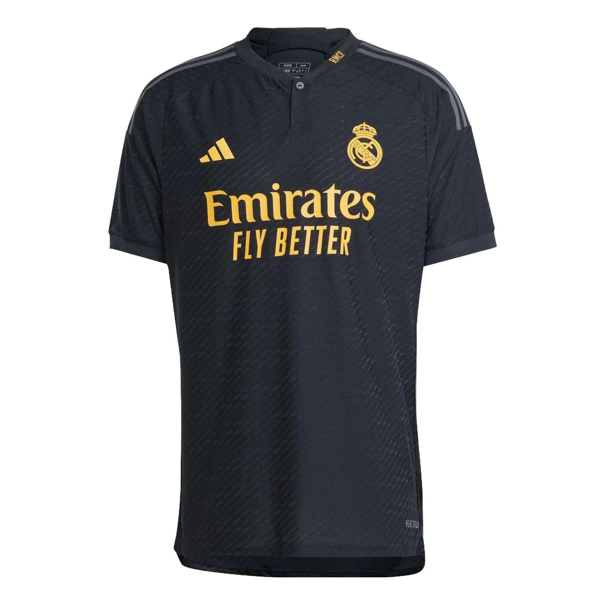 adidas Real Madrid 23/24 Third Authentic Jersey 'Black' IQ4923 - 1