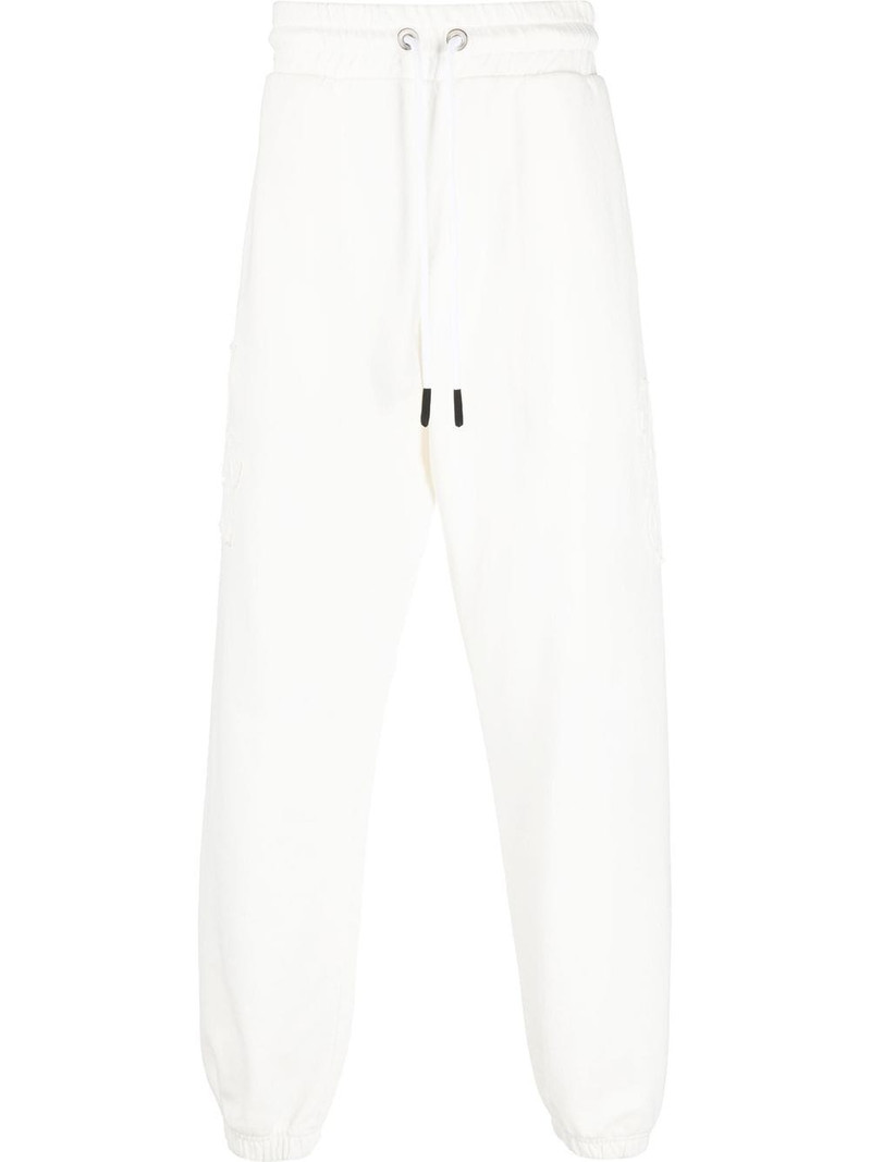 logo-appliqué track pants 1