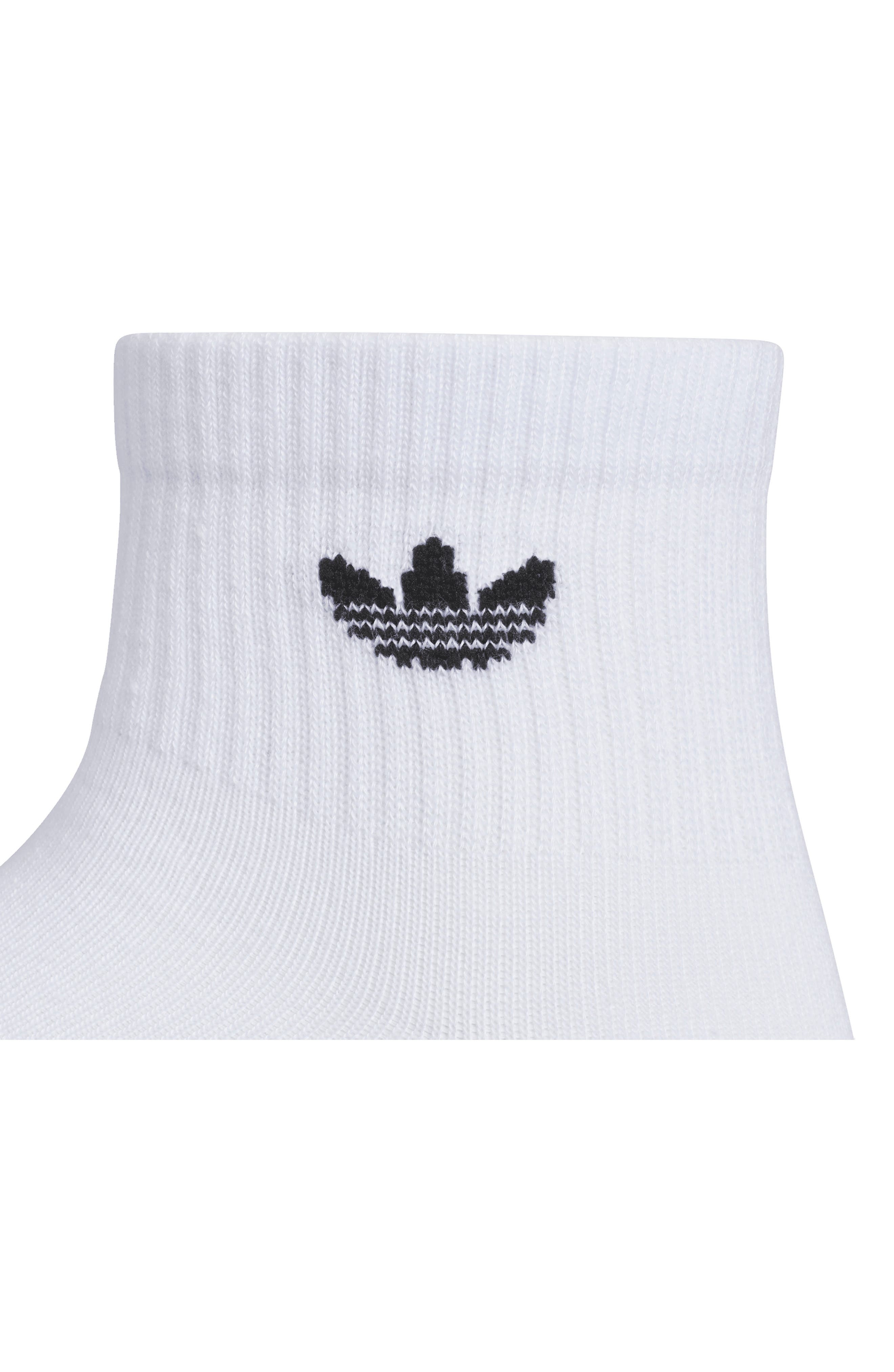 adidas Gender Inclusive Originals Superlit Assorted 6-Pack Quarter Socks in White/Black at Nordstrom - 3