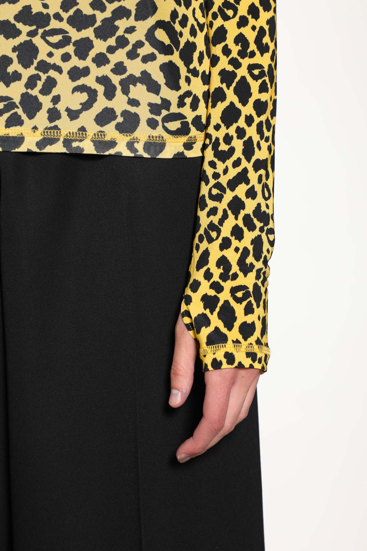 Leopard Print Second Skin Turtleneck - 5