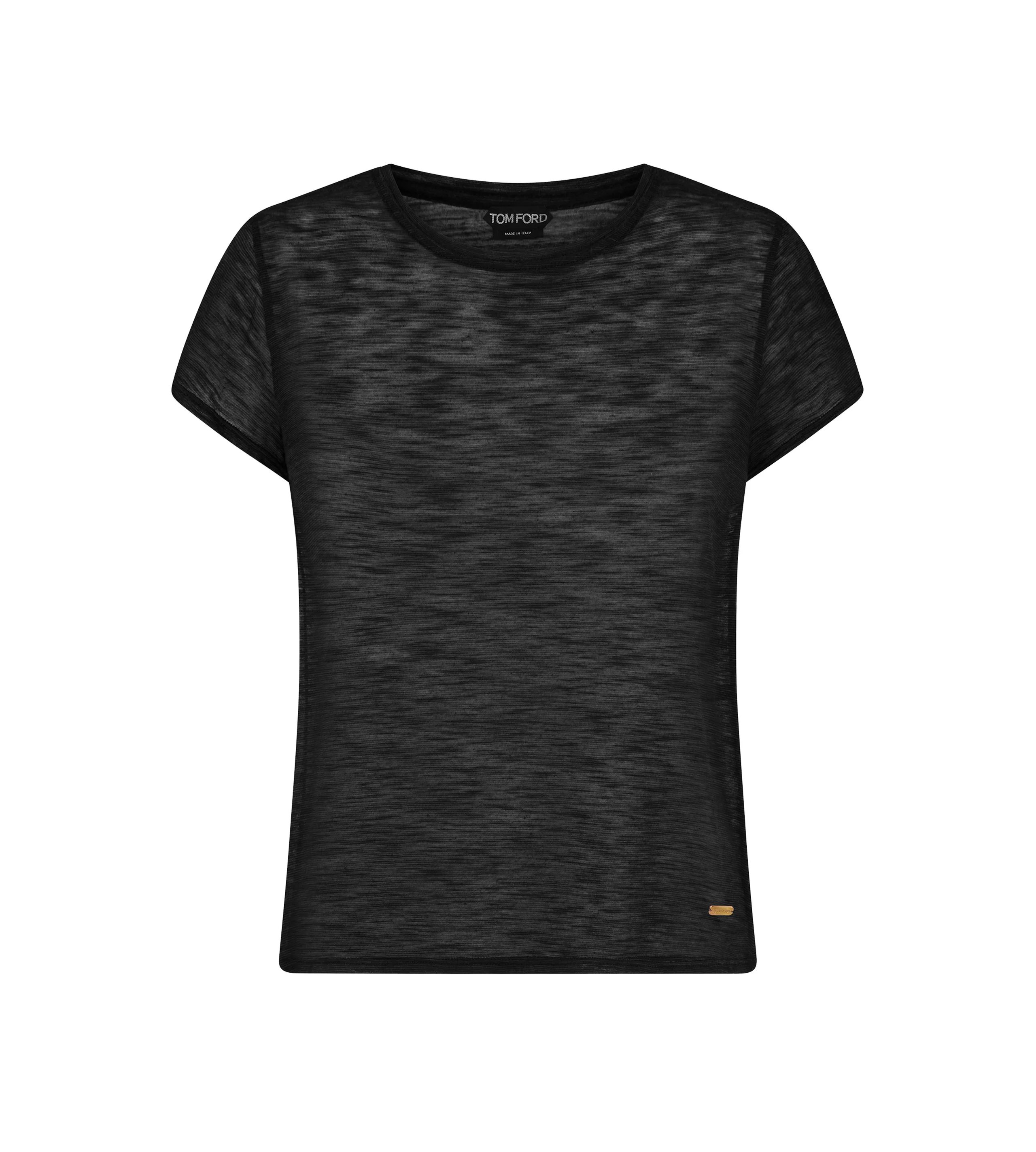 SLUB COTTON JERSEY CREWNECK T-SHIRT - 1