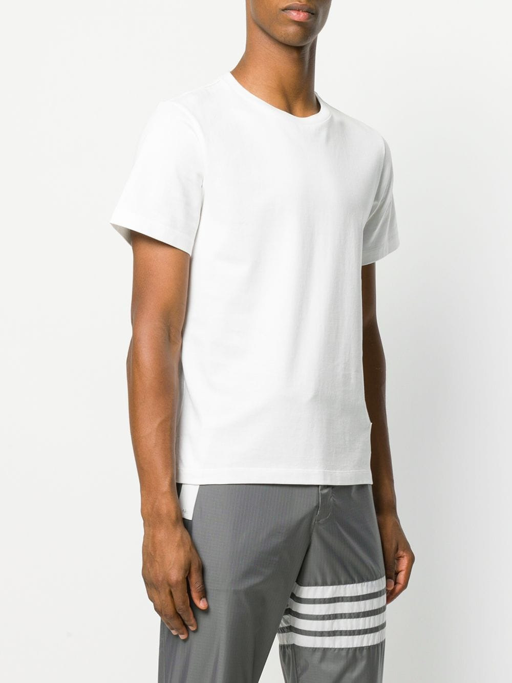 Thom Browne Men Jersey Relaxed Side Slit Tee - 3