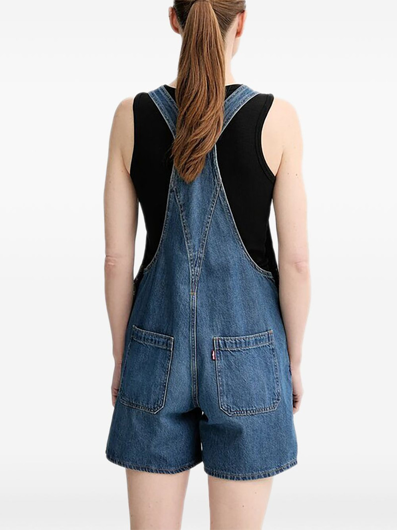 patch pocket denim shortalls 3