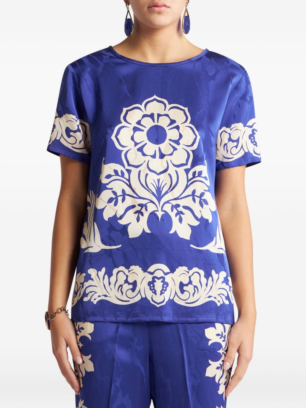 floral-print blouse - 3