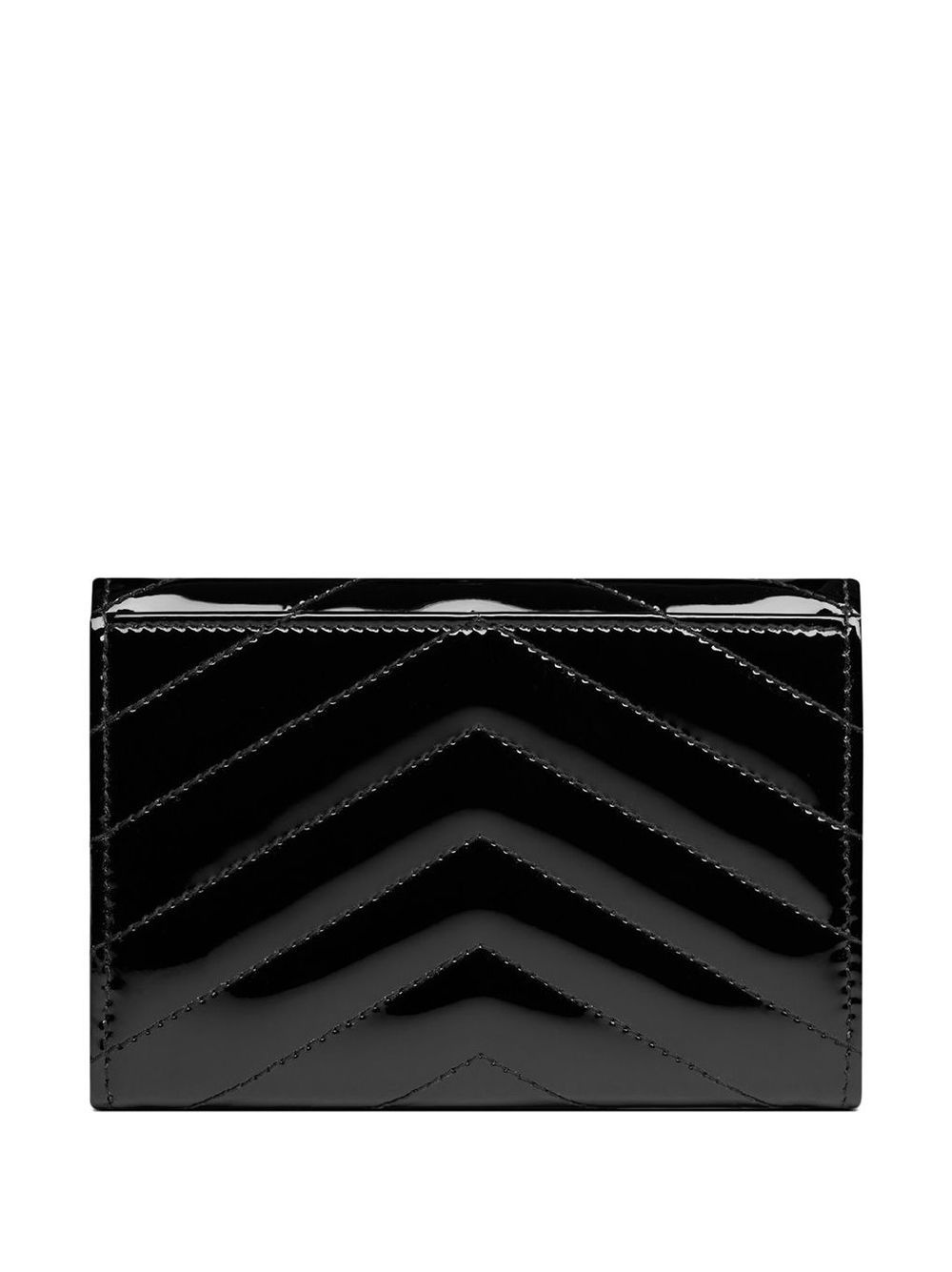 chevron-quilt laminated wallet - 2