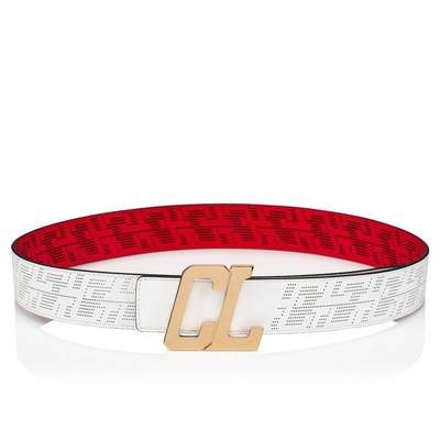 Christian Louboutin Happy Rui Cl Logo Belt BIANCO/LOUBI/GOLD outlook