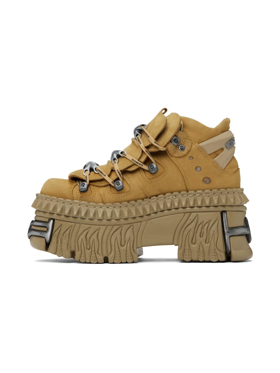 Tan New Rock Edition Platform Sneakers - 3