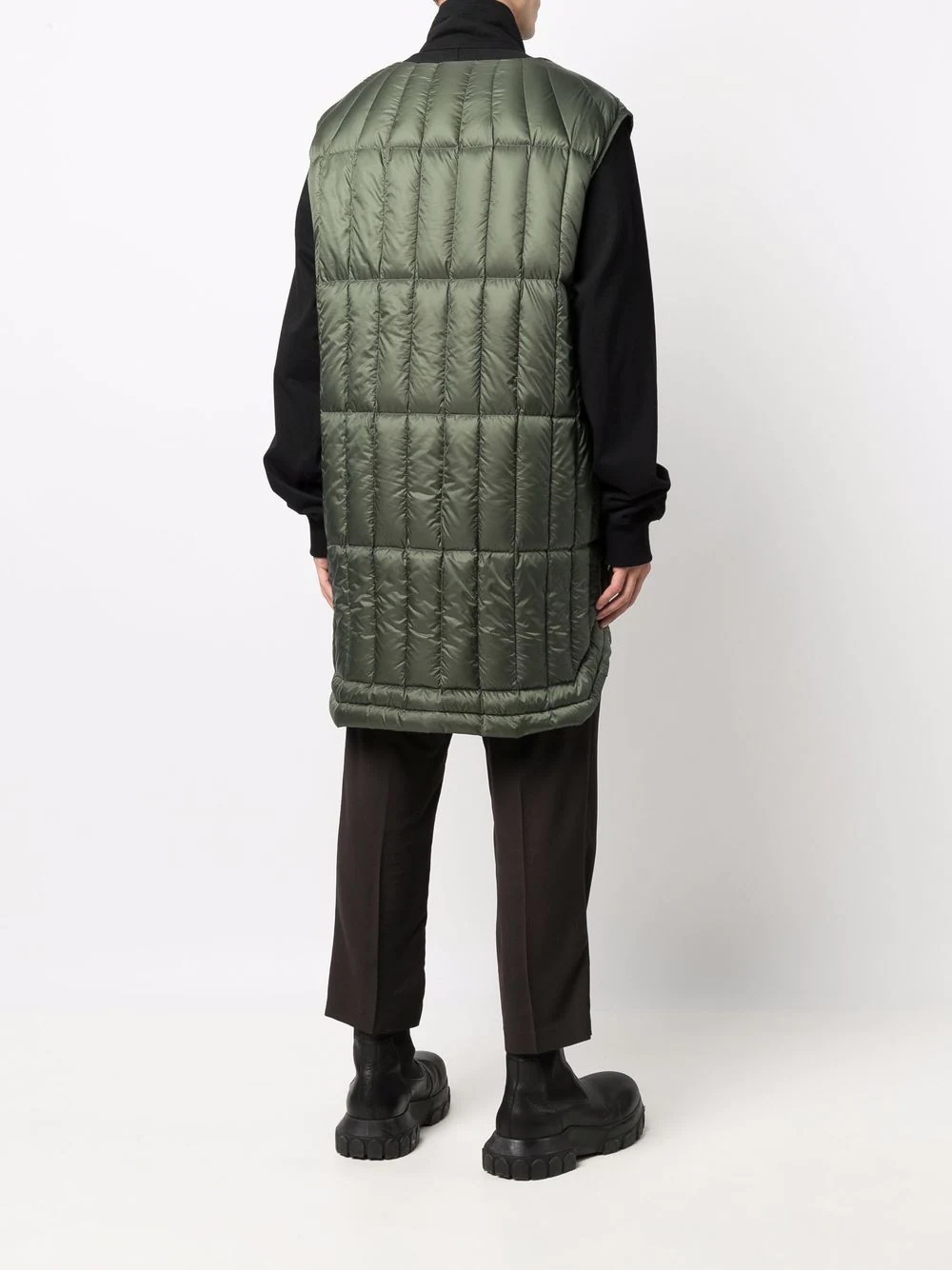 quilted fitted gilet - 4