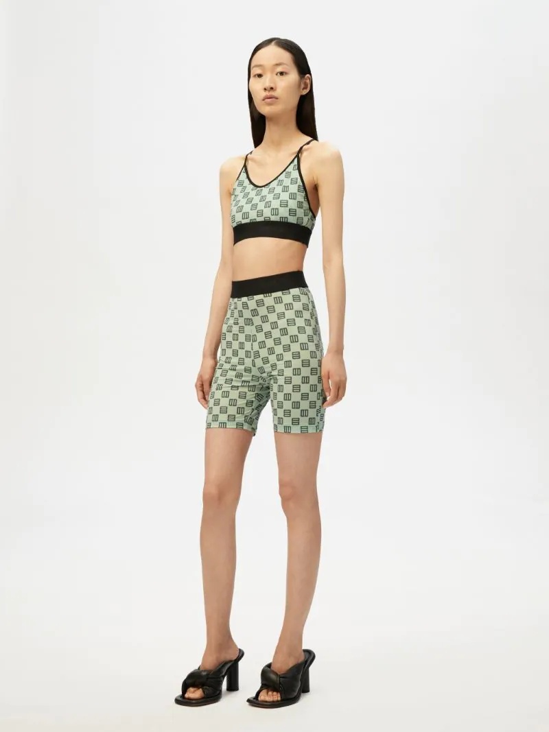 MONOGRAM SHORT LEGGINGS - 2