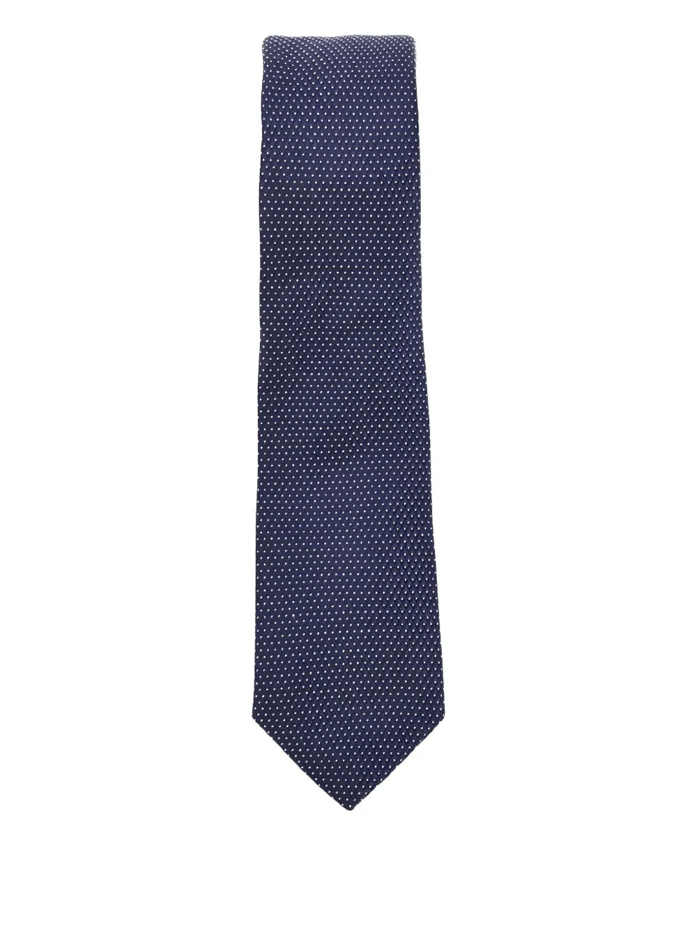 polka-dot silk tie - 1