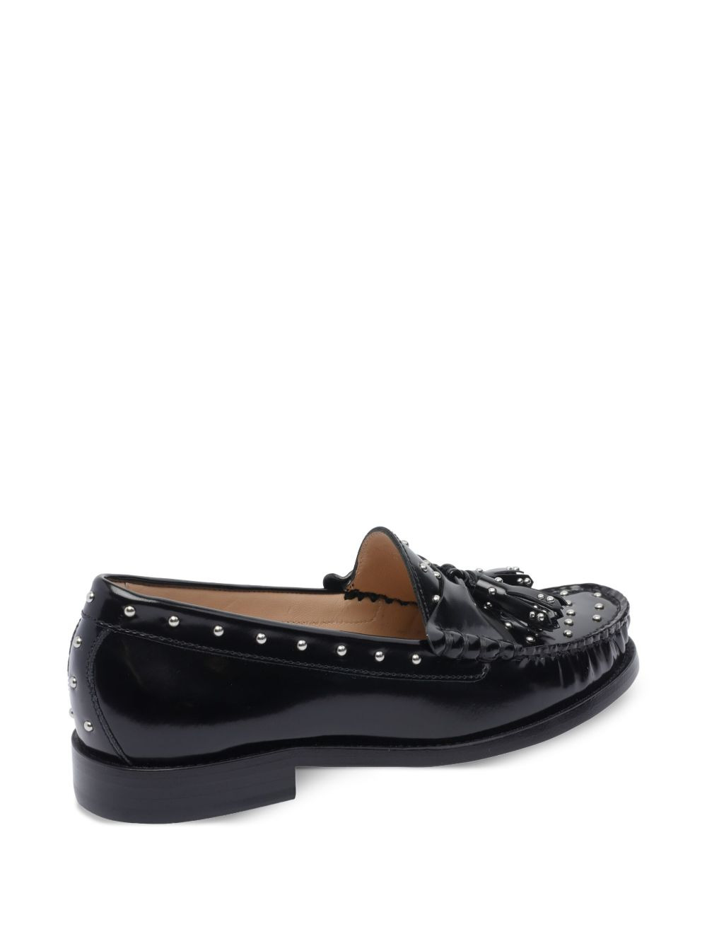 tassel stud loafers - 3