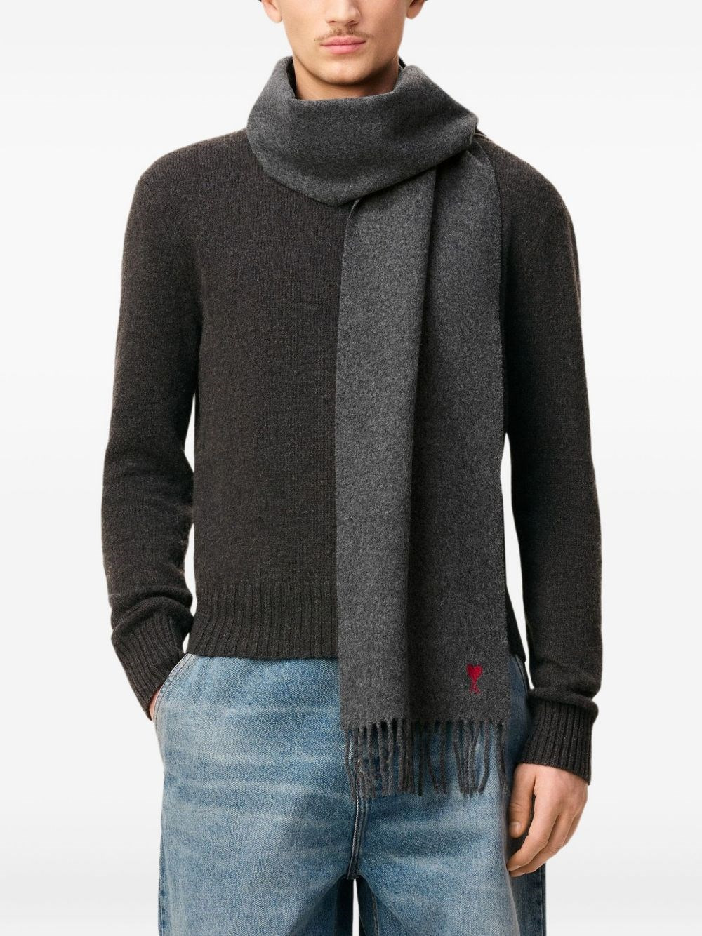 Ami De Coeur wool scarf - 4