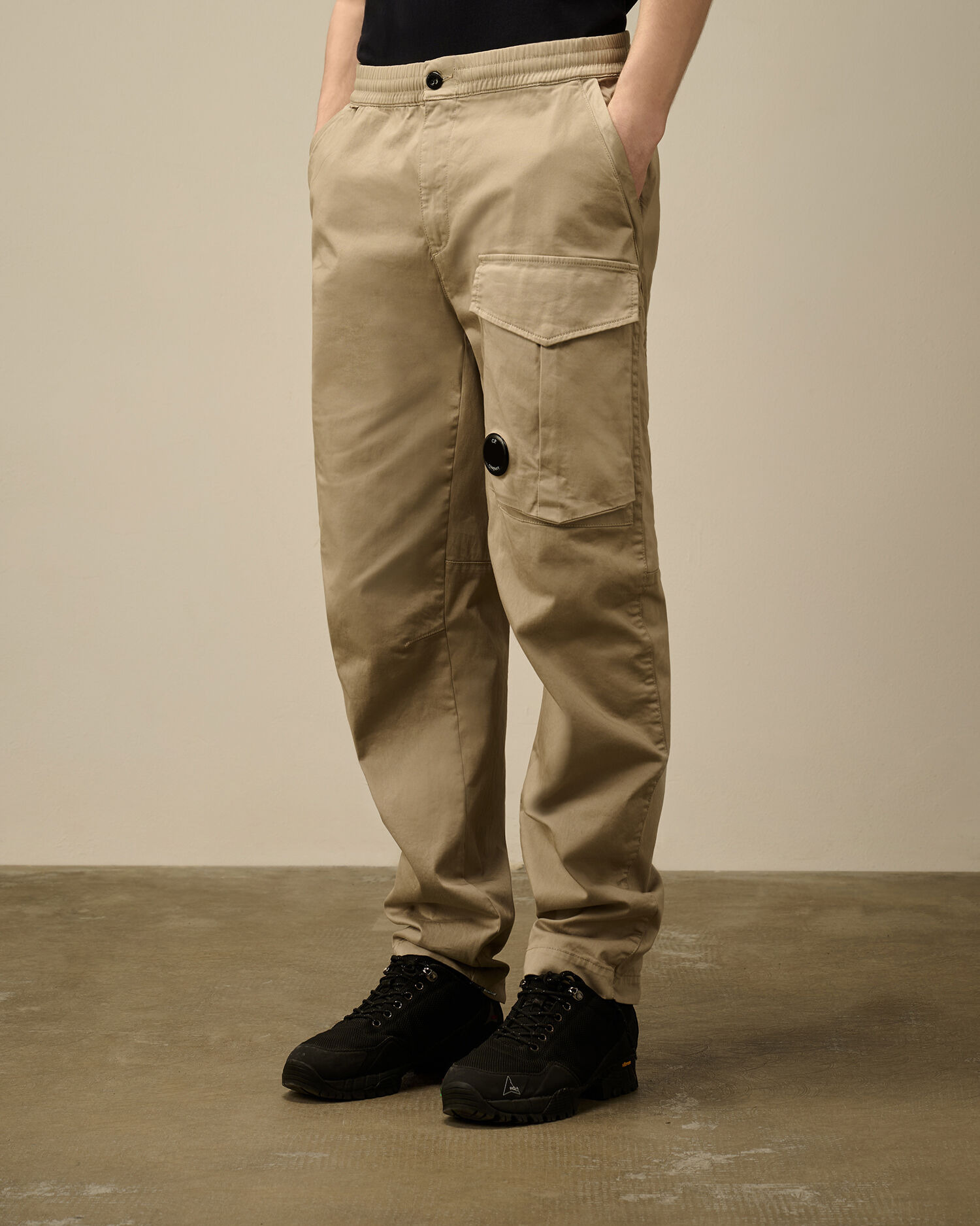 Stretch Sateen Regular Cargo Pants - 3