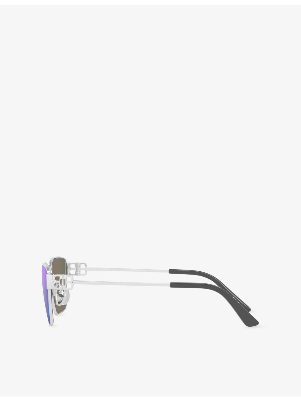 BB0374SK Rectangle-Frame Metal Sunglasses - 3