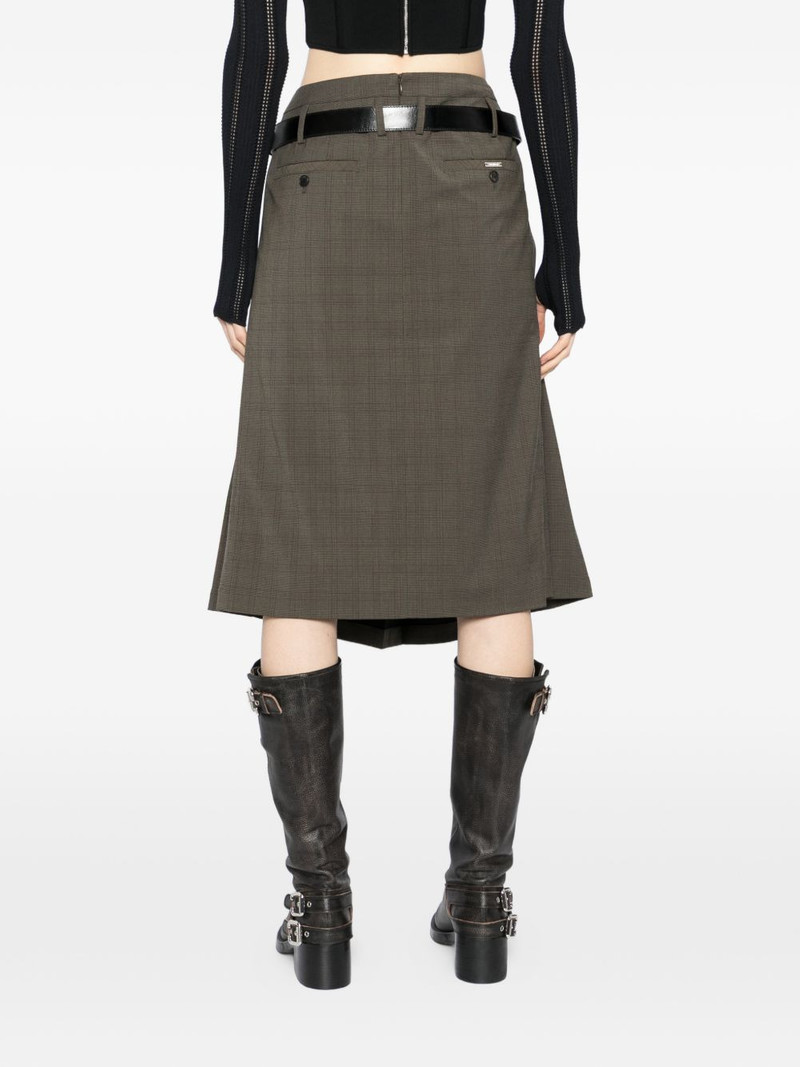 plaid midi skirt 4