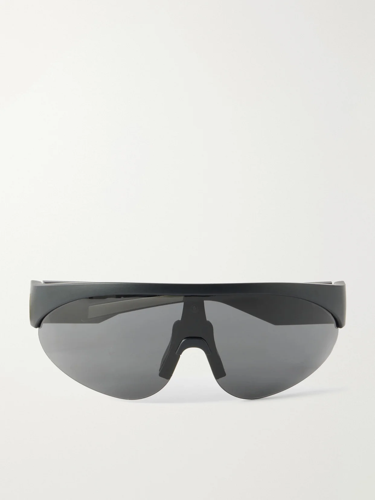 Round-frame Rubber Sunglasses - 1