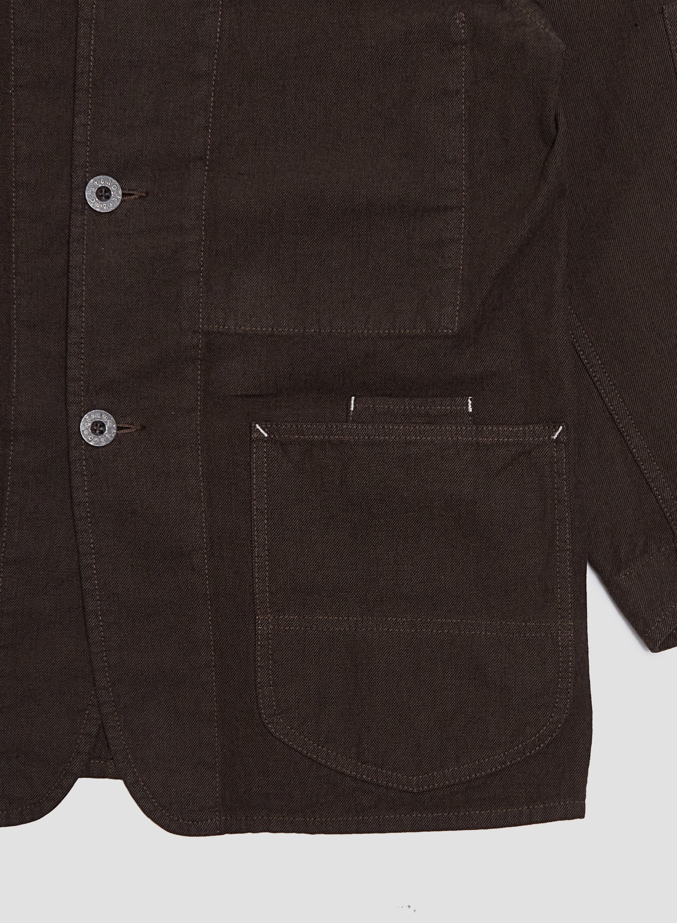 New Navvie Blazer Broken Twill in Brown - 7