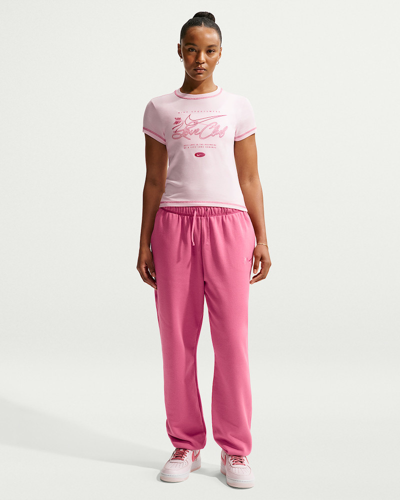 Nike Sportswear Club Fleece Women's Mid-Rise Oversized Sweatpants 1