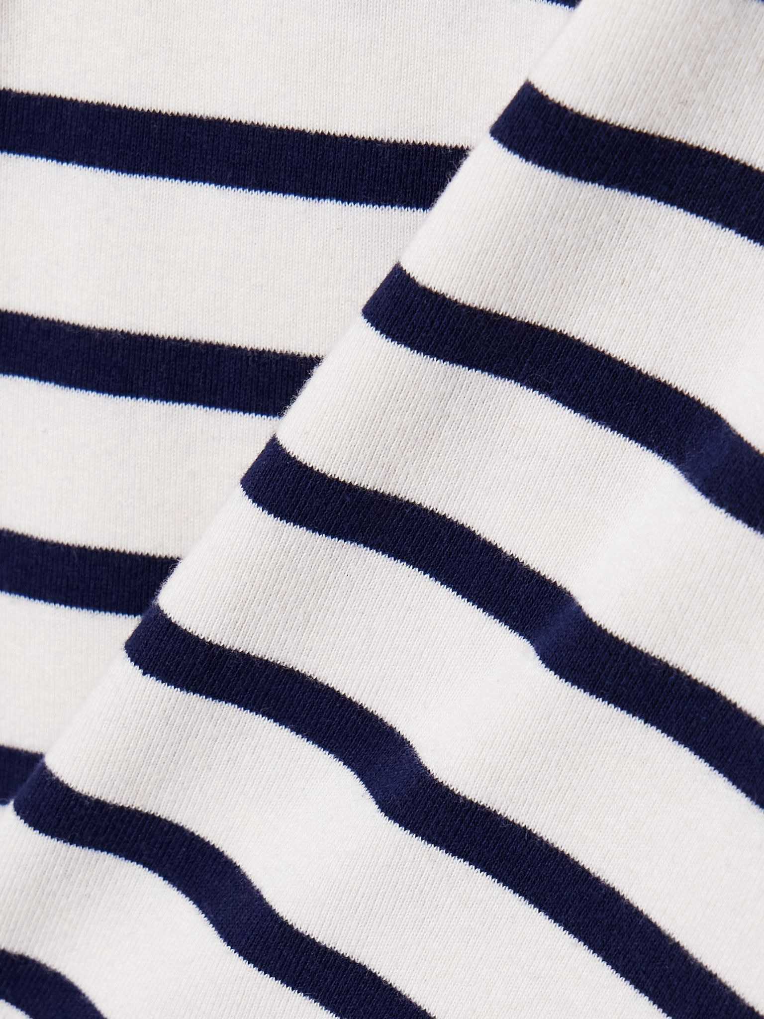 Goldie striped cotton-blend jersey T-Shirt Navy - 5