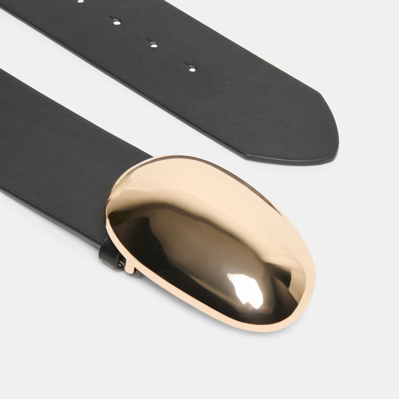 BUBBLE BUCKLE BELT BLACK GOLD 3