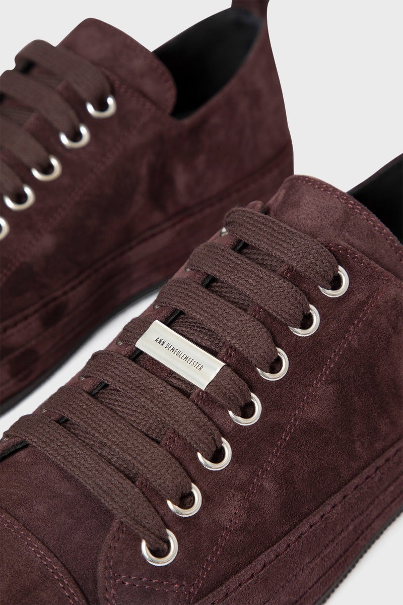 Gert Low Top Sneakers Crosta Painted Aubergine - 5