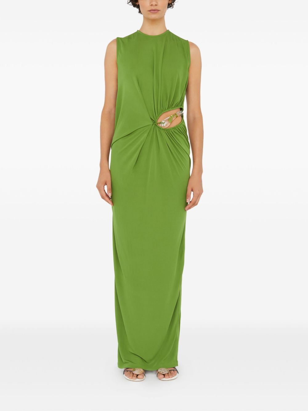Encased cut-out twisted maxi dress - 2