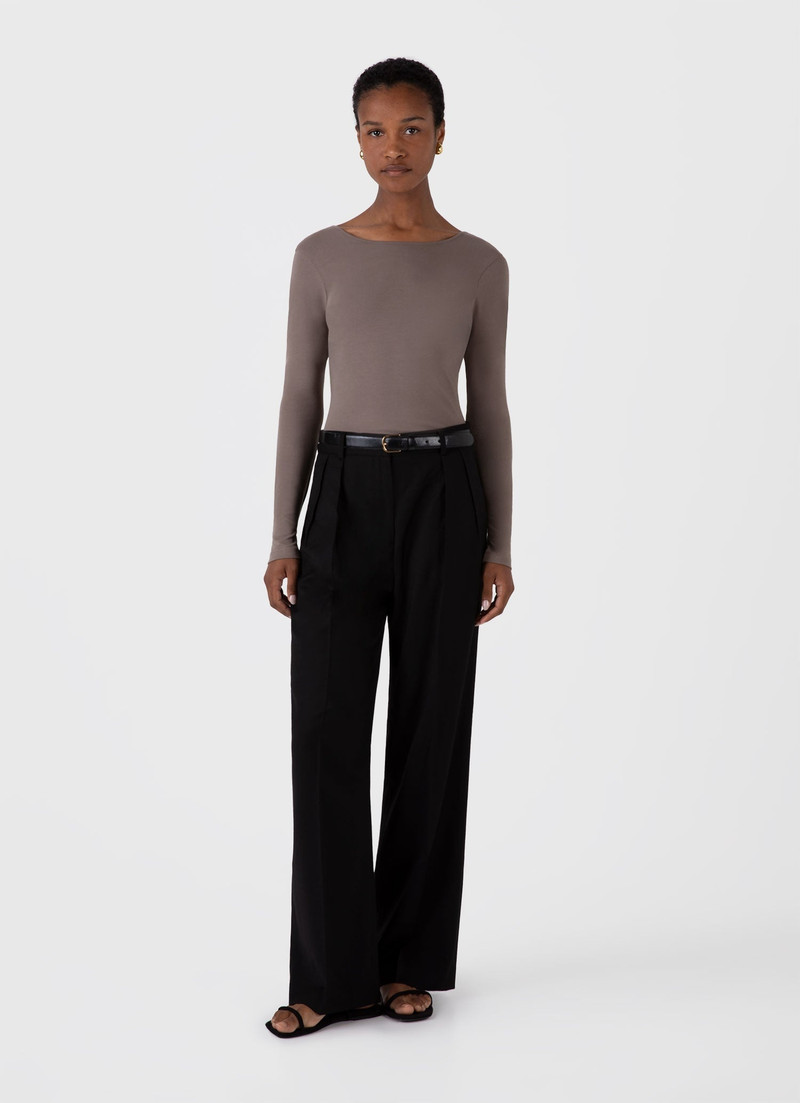 Sunspel Stretch Cotton Scoop Back Top outlook
